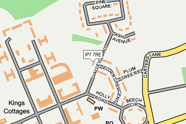 IP7 7RE map - OS OpenMap – Local (Ordnance Survey)