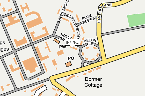 IP7 7RL map - OS OpenMap – Local (Ordnance Survey)