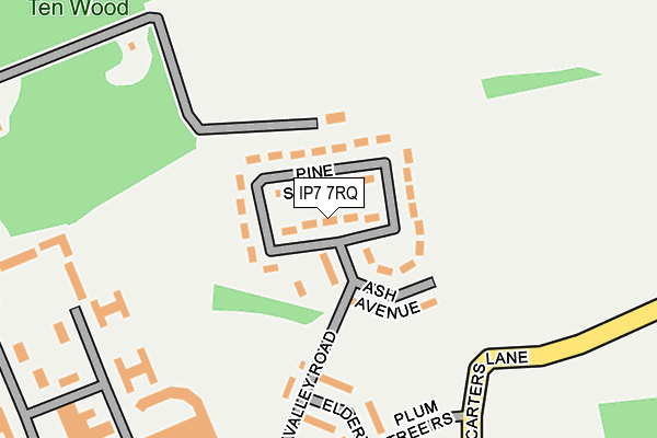 IP7 7RQ map - OS OpenMap – Local (Ordnance Survey)