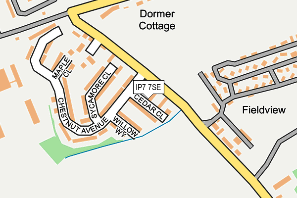 IP7 7SE map - OS OpenMap – Local (Ordnance Survey)