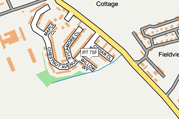 IP7 7SF map - OS OpenMap – Local (Ordnance Survey)