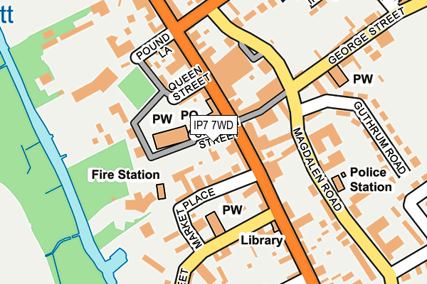 IP7 7WD map - OS OpenMap – Local (Ordnance Survey)