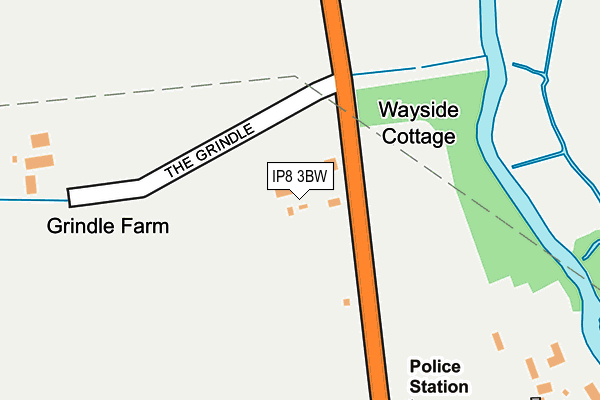 IP8 3BW map - OS OpenMap – Local (Ordnance Survey)