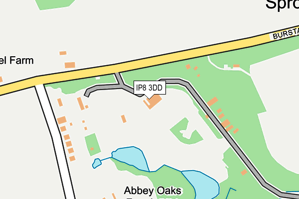 IP8 3DD map - OS OpenMap – Local (Ordnance Survey)