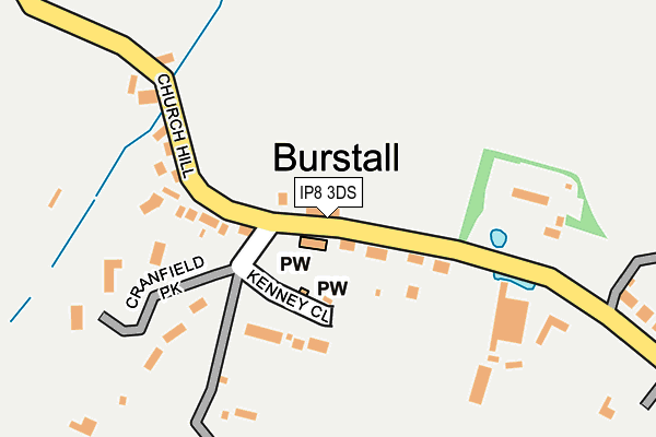 IP8 3DS map - OS OpenMap – Local (Ordnance Survey)