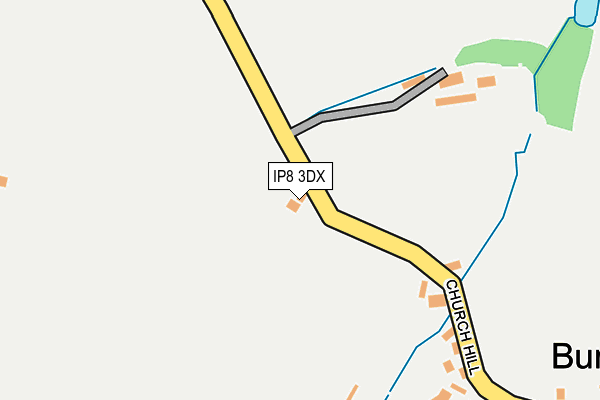 IP8 3DX map - OS OpenMap – Local (Ordnance Survey)