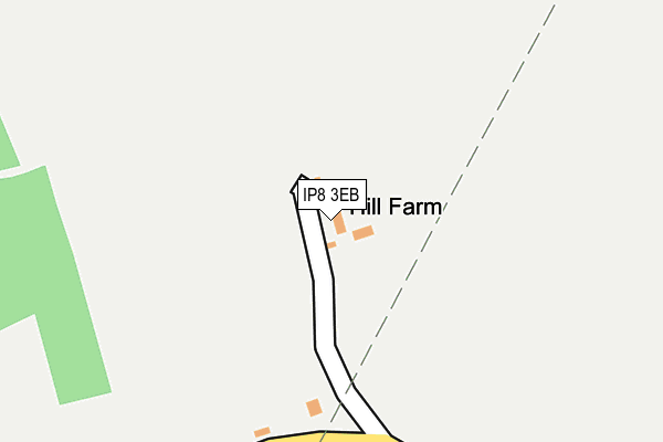 IP8 3EB map - OS OpenMap – Local (Ordnance Survey)