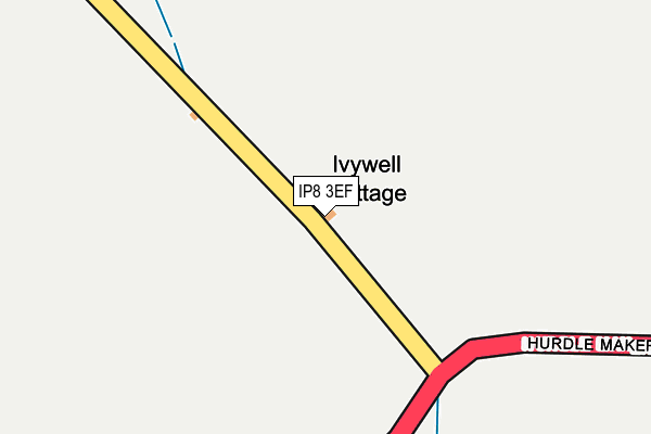 IP8 3EF map - OS OpenMap – Local (Ordnance Survey)