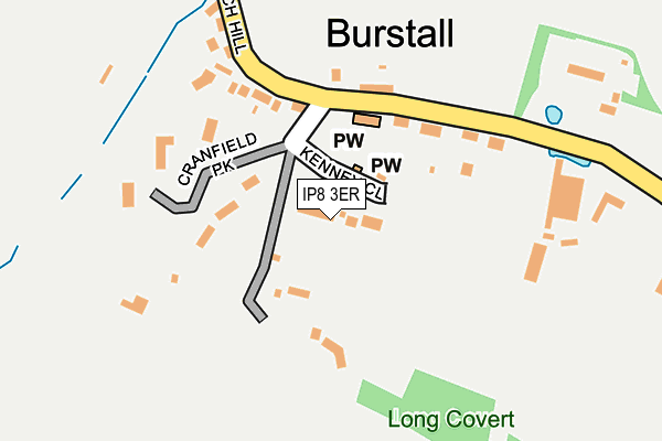 IP8 3ER map - OS OpenMap – Local (Ordnance Survey)