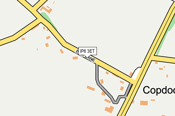 IP8 3ET map - OS OpenMap – Local (Ordnance Survey)