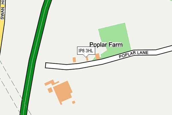 IP8 3HL map - OS OpenMap – Local (Ordnance Survey)