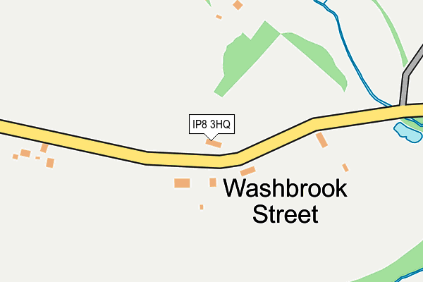 IP8 3HQ map - OS OpenMap – Local (Ordnance Survey)