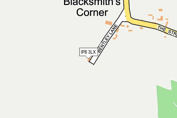 IP8 3LX map - OS OpenMap – Local (Ordnance Survey)