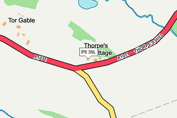 IP8 3NL map - OS OpenMap – Local (Ordnance Survey)