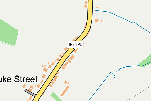 IP8 3PL map - OS OpenMap – Local (Ordnance Survey)