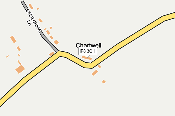 IP8 3QH map - OS OpenMap – Local (Ordnance Survey)