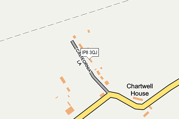 IP8 3QJ map - OS OpenMap – Local (Ordnance Survey)