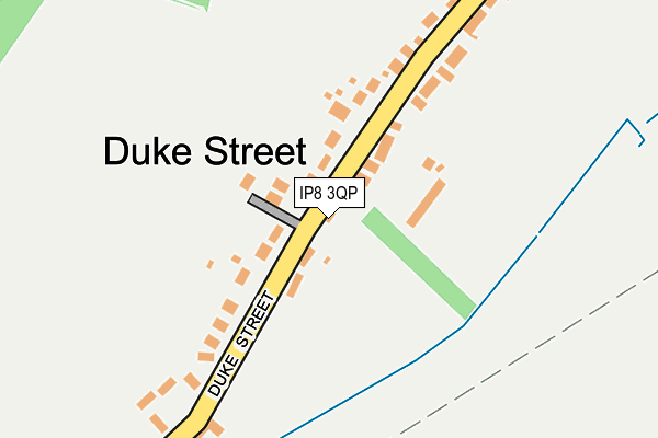 IP8 3QP map - OS OpenMap – Local (Ordnance Survey)