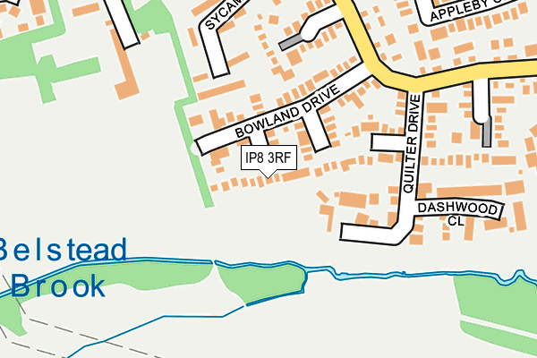 IP8 3RF map - OS OpenMap – Local (Ordnance Survey)