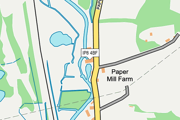 IP8 4BF map - OS OpenMap – Local (Ordnance Survey)