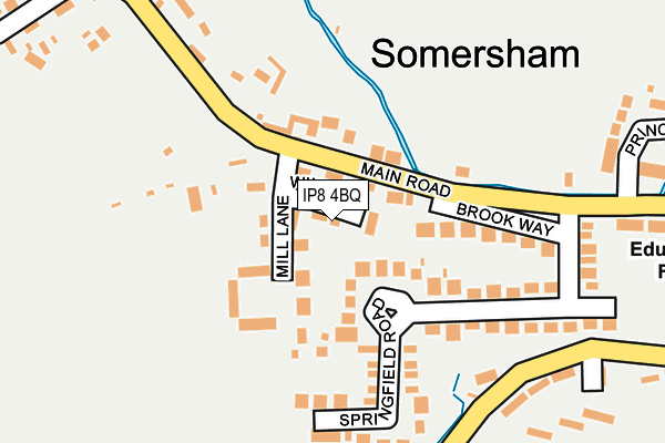 IP8 4BQ map - OS OpenMap – Local (Ordnance Survey)