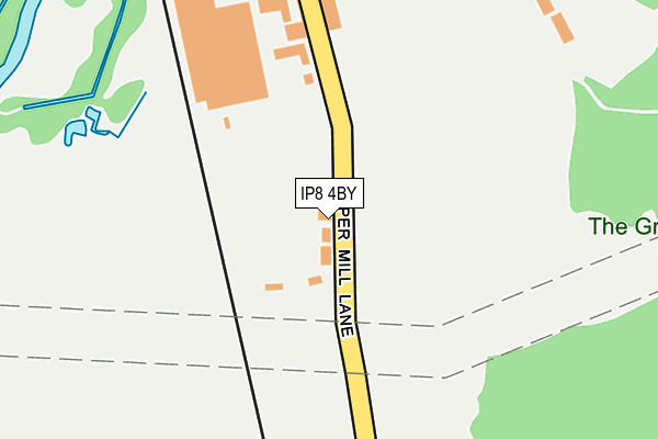 IP8 4BY map - OS OpenMap – Local (Ordnance Survey)