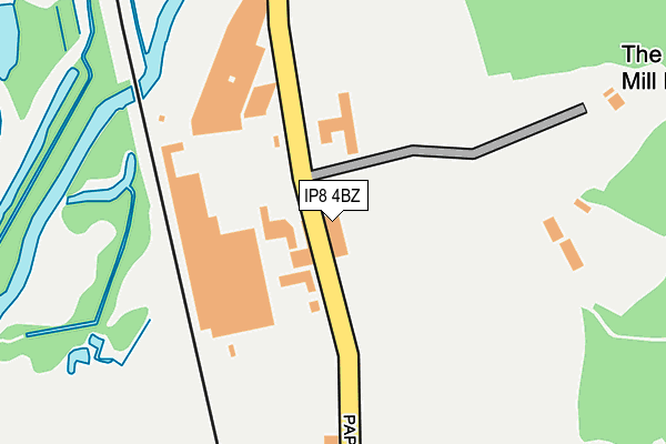 IP8 4BZ map - OS OpenMap – Local (Ordnance Survey)