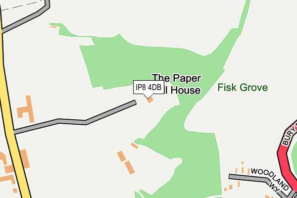 IP8 4DB map - OS OpenMap – Local (Ordnance Survey)