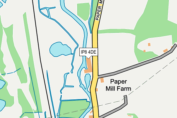 IP8 4DE map - OS OpenMap – Local (Ordnance Survey)