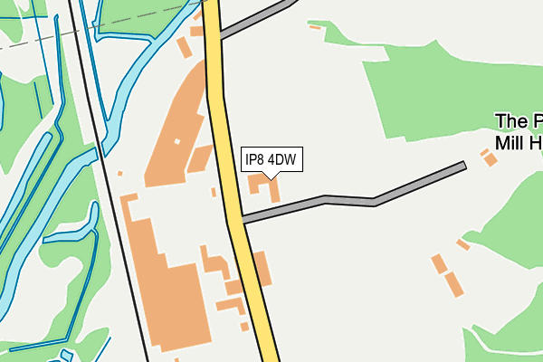 IP8 4DW map - OS OpenMap – Local (Ordnance Survey)