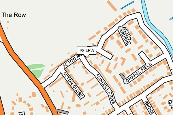 IP8 4EW map - OS OpenMap – Local (Ordnance Survey)