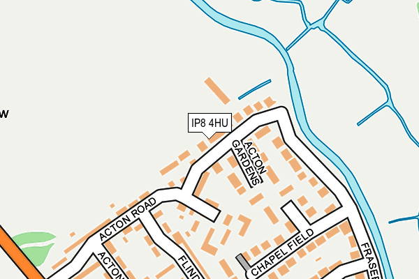 IP8 4HU map - OS OpenMap – Local (Ordnance Survey)