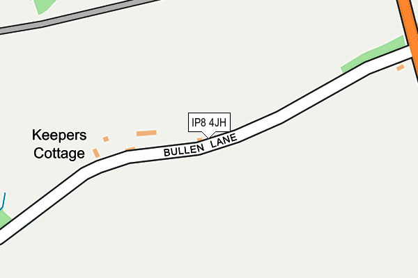 IP8 4JH map - OS OpenMap – Local (Ordnance Survey)