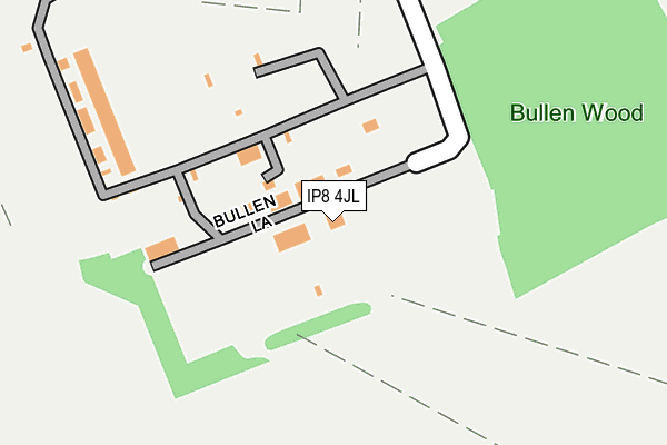 IP8 4JL map - OS OpenMap – Local (Ordnance Survey)