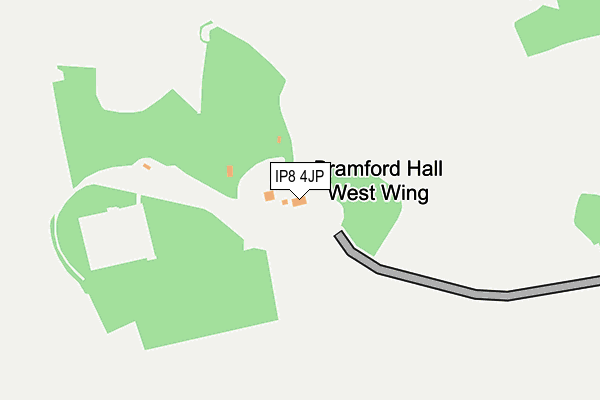 IP8 4JP map - OS OpenMap – Local (Ordnance Survey)