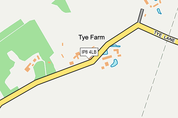 IP8 4LB map - OS OpenMap – Local (Ordnance Survey)