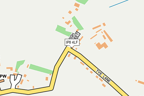 IP8 4LF map - OS OpenMap – Local (Ordnance Survey)