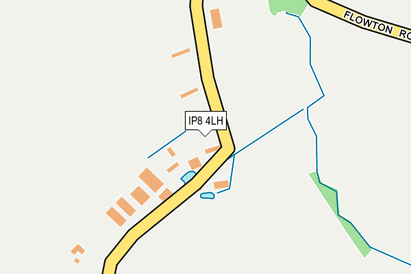 IP8 4LH map - OS OpenMap – Local (Ordnance Survey)