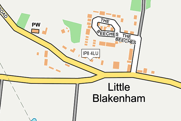 IP8 4LU map - OS OpenMap – Local (Ordnance Survey)