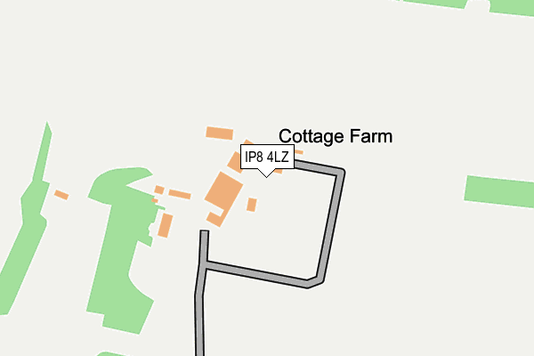 IP8 4LZ map - OS OpenMap – Local (Ordnance Survey)