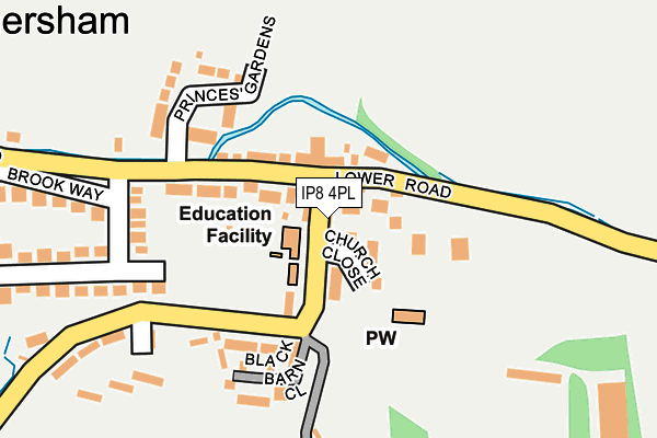 IP8 4PL map - OS OpenMap – Local (Ordnance Survey)