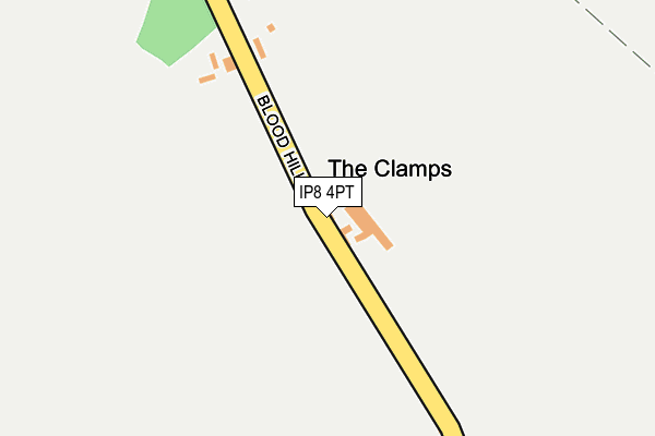 IP8 4PT map - OS OpenMap – Local (Ordnance Survey)