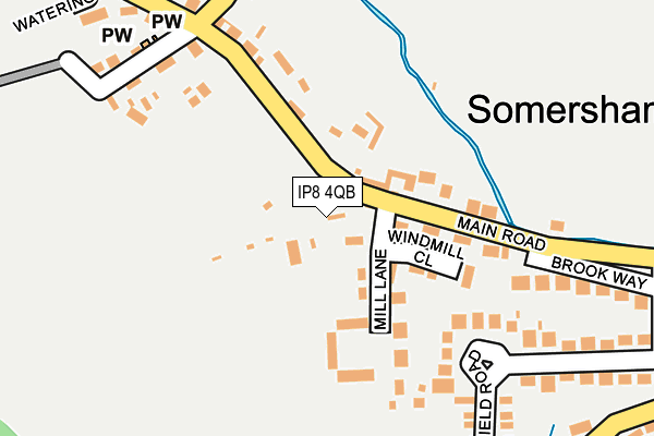 IP8 4QB map - OS OpenMap – Local (Ordnance Survey)