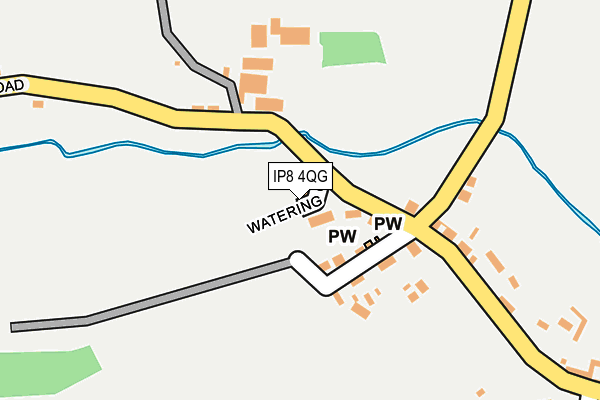 IP8 4QG map - OS OpenMap – Local (Ordnance Survey)