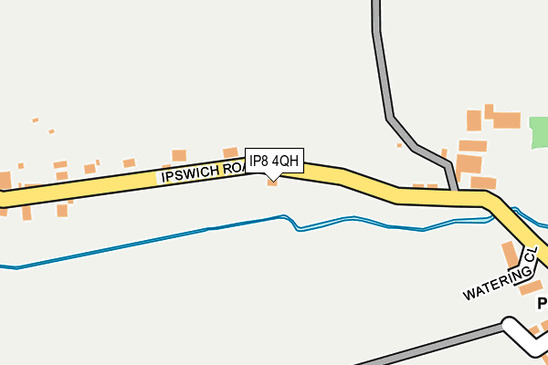 IP8 4QH map - OS OpenMap – Local (Ordnance Survey)