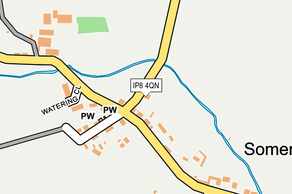 IP8 4QN map - OS OpenMap – Local (Ordnance Survey)