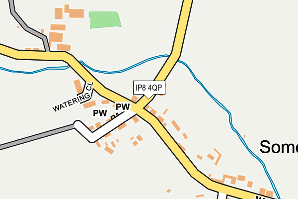 IP8 4QP map - OS OpenMap – Local (Ordnance Survey)