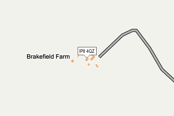 IP8 4QZ map - OS OpenMap – Local (Ordnance Survey)