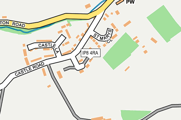 IP8 4RA map - OS OpenMap – Local (Ordnance Survey)