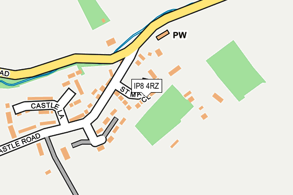 IP8 4RZ map - OS OpenMap – Local (Ordnance Survey)